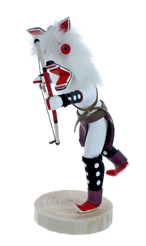 Native American White Wolf Kachina Doll JX127279
